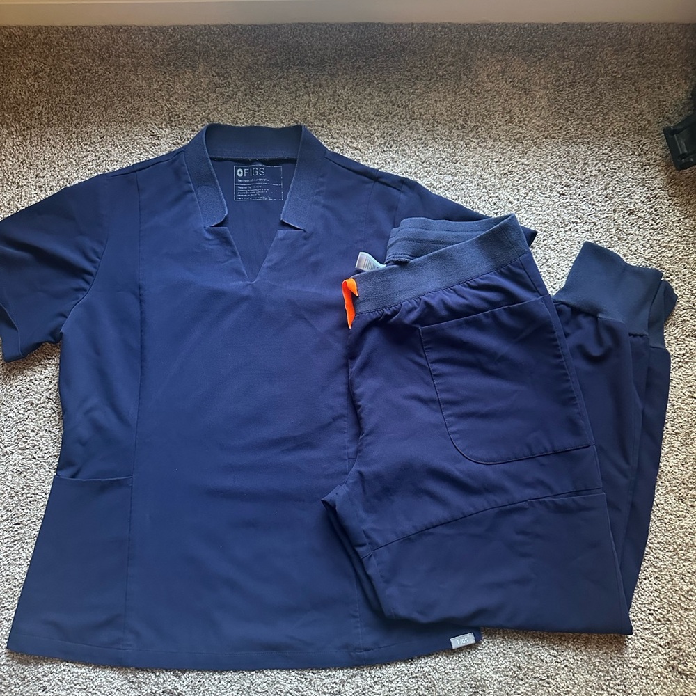 Figs Navy Blue Scrub sets with
